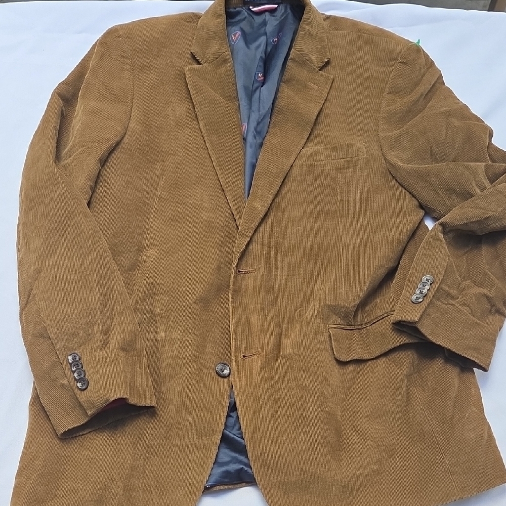 Tommy Hilfiger Tan Corduroy Blazer